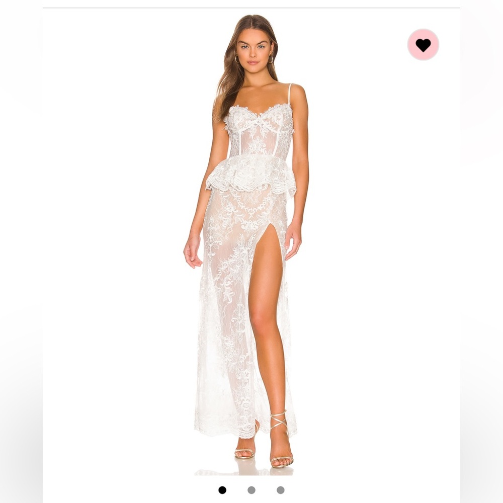 V Chapman ophilia gown white